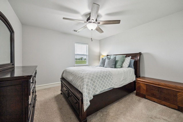872 Hidden Pass, Royse City, TX 75189 - bedroom featuring light carpet and ceiling fan