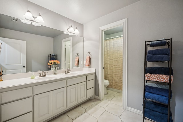 872 Hidden Pass, Royse City, TX 75189 - full bath with double vanity and tile patterned flooring
