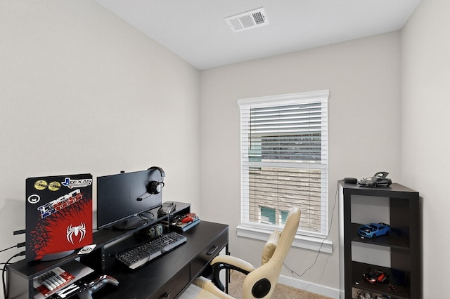 403 Pendant Dr, Royse City, TX 75189 - home office featuring baseboards and carpet