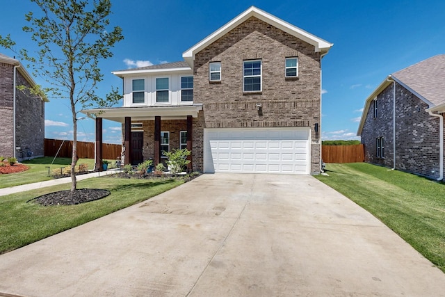 403 Pendant Dr, Royse City, TX 75189 - traditional-style house featuring brick siding, an attached garage, and driveway