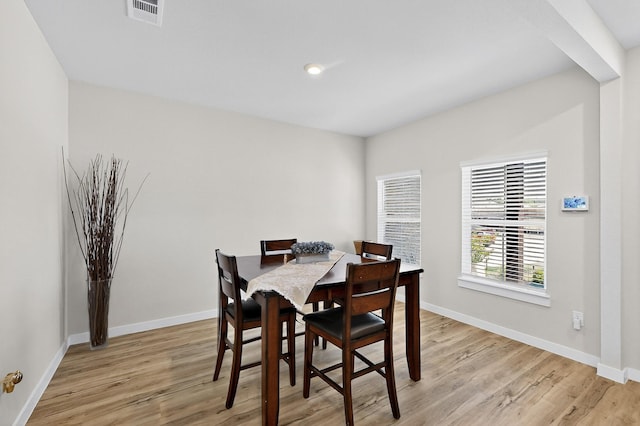 403 Pendant Dr, Royse City, TX 75189 - dining room with light wood-style floors and baseboards