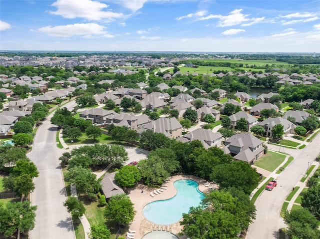 303 Highland Glen Dr, Wylie, TX 75098 - aerial view of residential area featuring a pool area