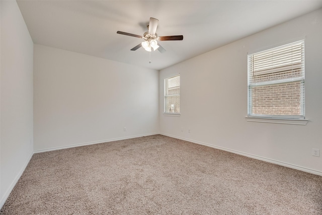 2705 Hancock Ln, Celina, TX 75009 - spare room with carpet, a ceiling fan, and baseboards