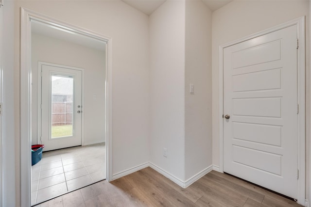 2705 Hancock Ln, Celina, TX 75009 - entryway with light wood-style flooring and baseboards