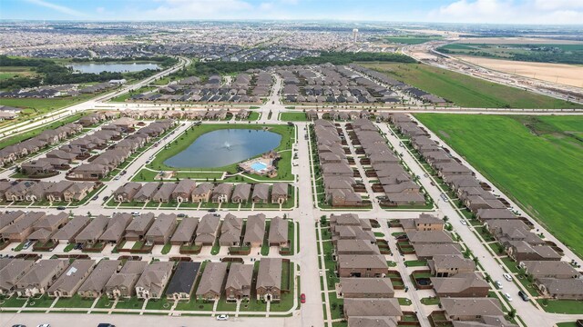2705 Hancock Ln, Celina, TX 75009 - aerial overview of property's location featuring nearby suburban area and a nearby body of water