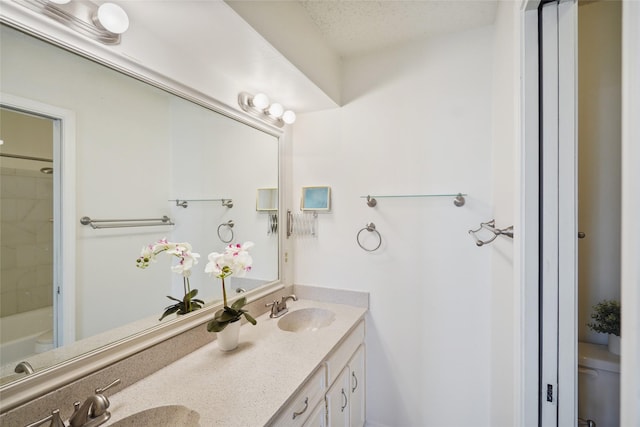 2825 Summit View Dr, Bedford, TX 76021 - full bathroom featuring double vanity and a shower