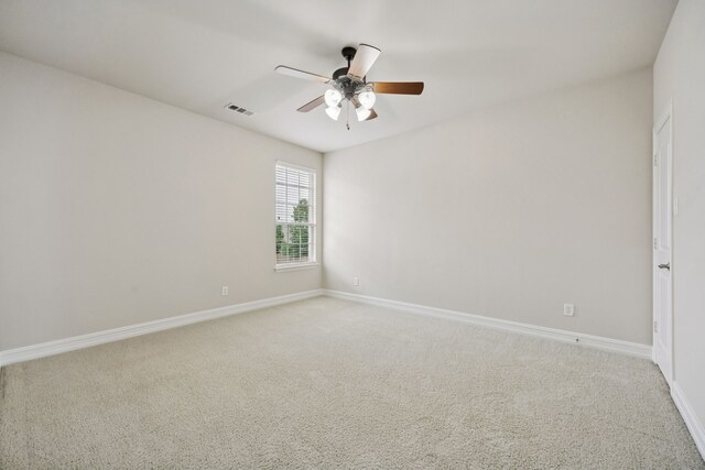 5809 Sterling Trl, Mckinney, TX 75071 - empty room featuring a ceiling fan and light carpet