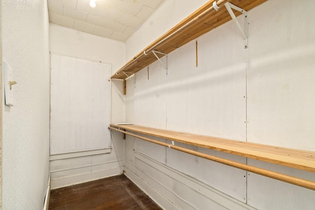 408 W Trinity St, Groesbeck, TX 76642 - spacious closet with dark wood-type flooring
