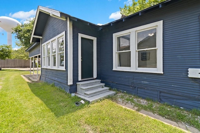 408 W Trinity St, Groesbeck, TX 76642 - view of side of home featuring entry steps
