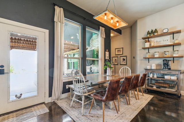 2011 Twin Creeks Cir, Pilot Point, TX 76258 - dining room with baseboards and dark wood-style floors