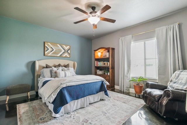 2011 Twin Creeks Cir, Pilot Point, TX 76258 - bedroom featuring baseboards and ceiling fan