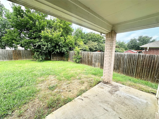 6104 Brookfall Dr, Arlington, TX 76018 - view of yard featuring a patio area