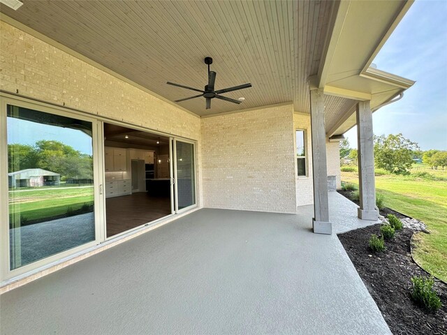 9604 Hester Ln, Argyle, TX 76226 - view of patio with a ceiling fan
