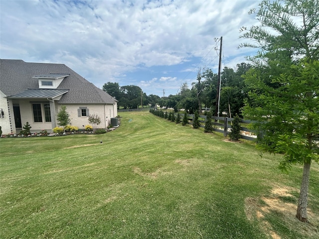 9604 Hester Ln, Argyle, TX 76226 - view of yard with central air condition unit