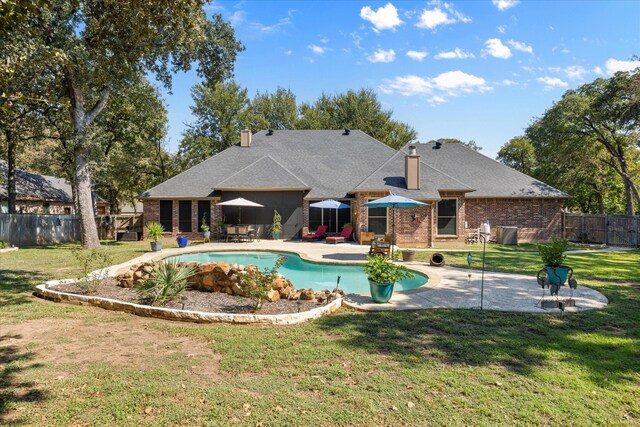 3600 Big Timber Ln, Granbury, TX 76049 - view of swimming pool featuring a patio area