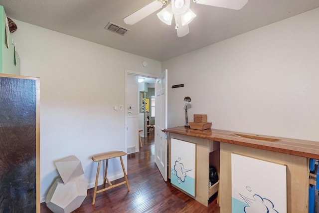204 Cacti Dr, Lakeside, TX 76108 - hallway with dark wood-type flooring and baseboards