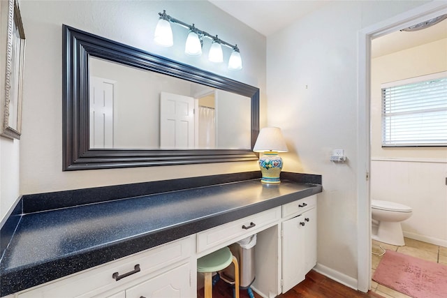 204 Cacti Dr, Lakeside, TX 76108 - full bathroom with toilet, vanity, and baseboards