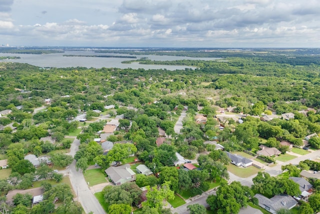 204 Cacti Dr, Lakeside, TX 76108 - aerial perspective of suburban area featuring a large body of water