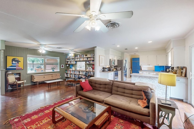 204 Cacti Dr, Lakeside, TX 76108 - living room featuring ceiling fan and light wood-type flooring