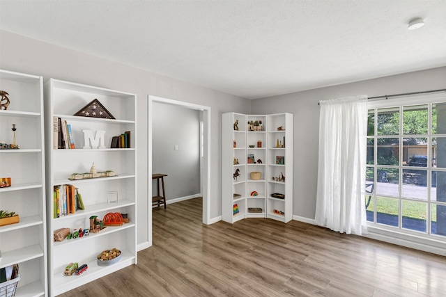 2808 Wren Ave, Fort Worth, TX 76133 - spare room with wood finished floors, baseboards, and a smoke detector