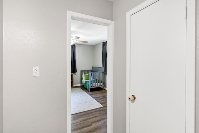 2808 Wren Ave, Fort Worth, TX 76133 - hall with wood finished floors and baseboards