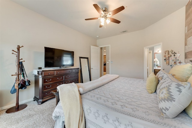 3113 Summer Dr, Little Elm, TX 75068 - bedroom with light carpet, baseboards, and a ceiling fan