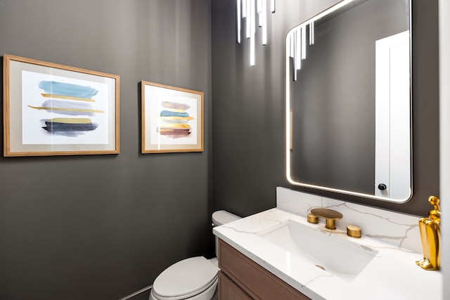13845 Peyton Dr, Dallas, TX 75240 - bathroom with vanity and toilet