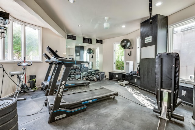 4040 Avondale Ave Unit 201, Dallas, TX 75219 - exercise area featuring recessed lighting