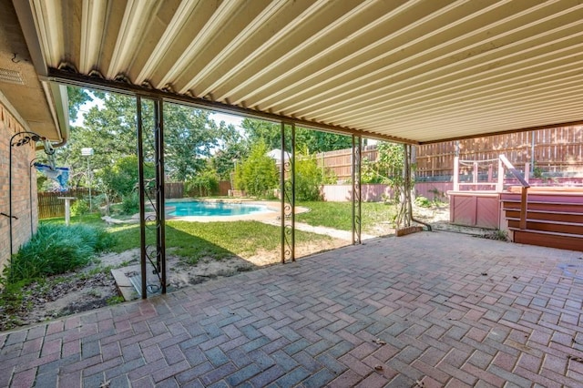 1517 Schumac Ln, Bedford, TX 75022 - fenced backyard with a patio