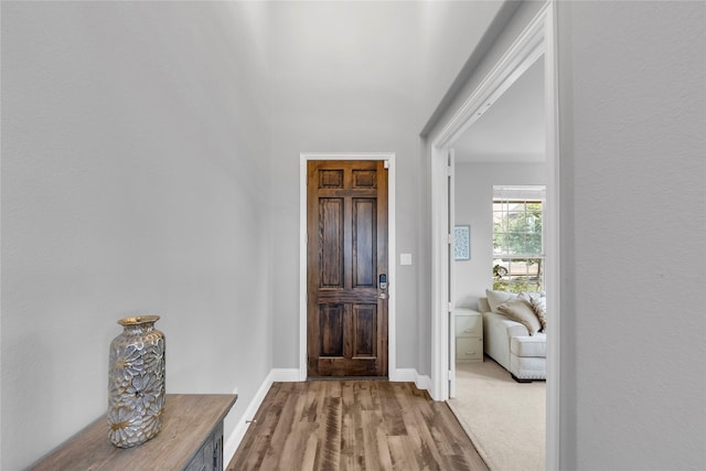 1030 Speargrass Ln, Prosper, TX 75078 - foyer with wood finished floors and baseboards
