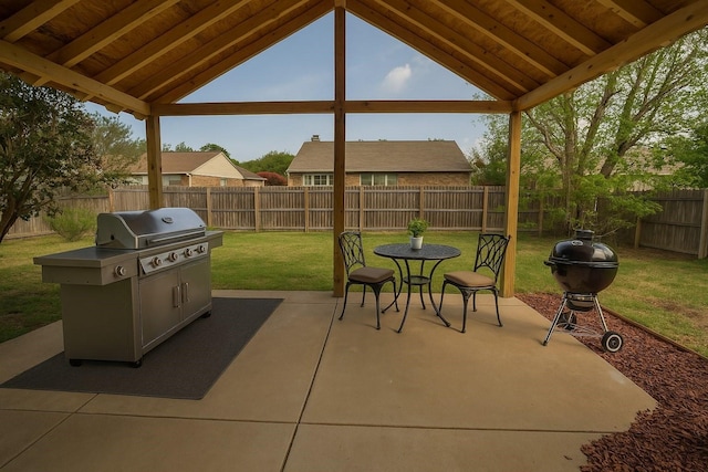 3825 Hackberry Ln, Bedford, TX 76021 - view of patio featuring area for grilling