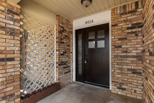 4814 Rhea Rd, Wichita Falls, TX 76308 - property entrance with brick siding
