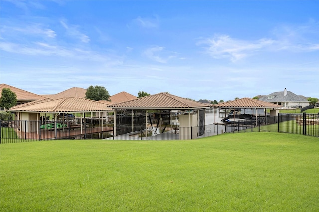 1209 Catalina Bay Blvd, Granbury, TX 76048 - view of yard with a gazebo