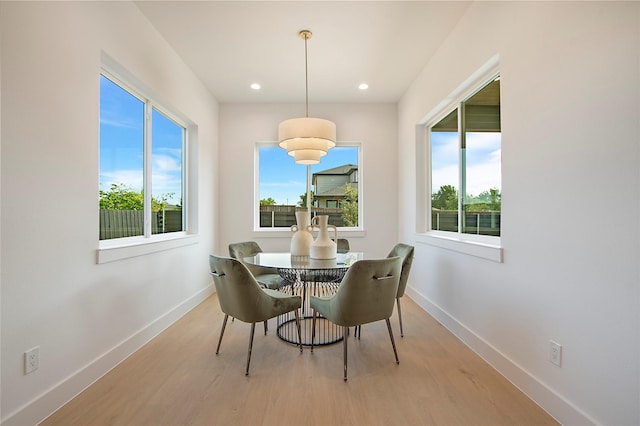 1903 Mcbroom St, Dallas, TX 75212 - dining area with healthy amount of natural light, wood finished floors, baseboards, and recessed lighting