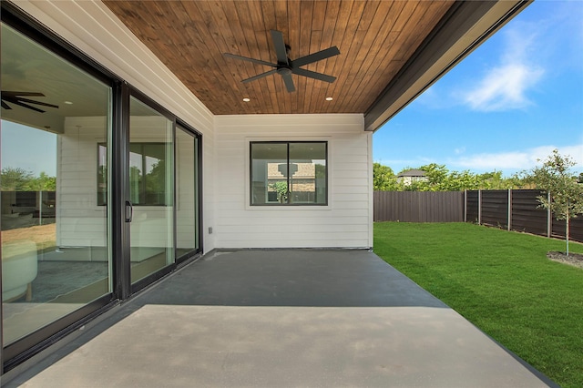 1903 Mcbroom St, Dallas, TX 75212 - view of patio / terrace with a ceiling fan