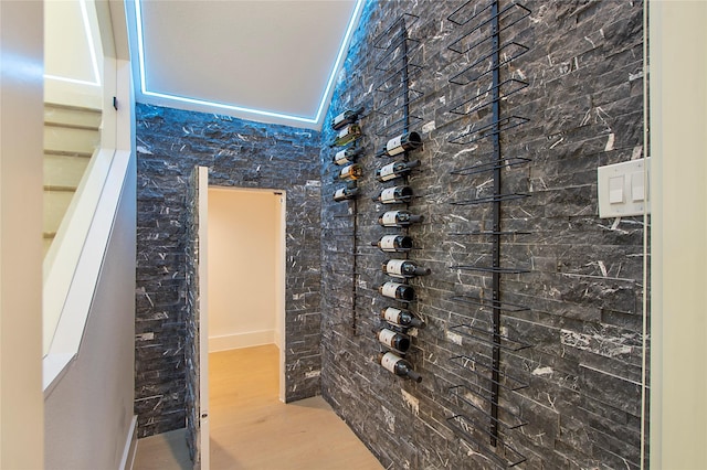 1903 Mcbroom St, Dallas, TX 75212 - wine room featuring wood finished floors