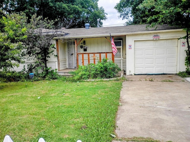 4330 Wabash Ave, Fort Worth, TX 76133 - ranch-style home featuring a front yard, concrete driveway, and a garage