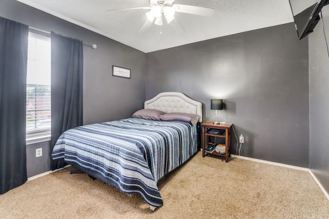 238 Browning Ln, Grand Prairie, TX 75052 - bedroom with carpet floors, baseboards, and ceiling fan
