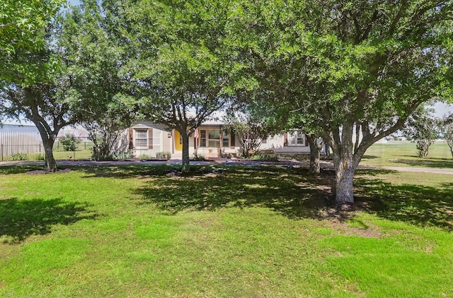 177 Graben Ln, Rhome, TX 76078 - view of front of property with a front lawn