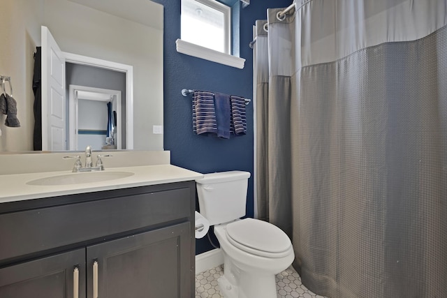 4350 Bristleleaf Ln, Prosper, TX 75078 - bathroom with vanity, toilet, and baseboards
