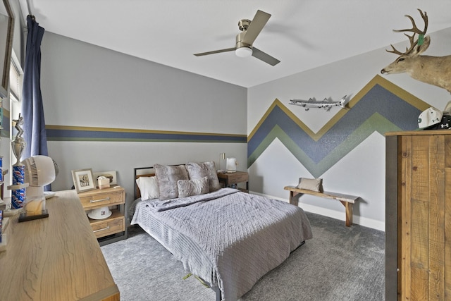 4350 Bristleleaf Ln, Prosper, TX 75078 - carpeted bedroom featuring ceiling fan and baseboards