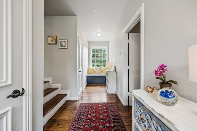 1260 Stanhope Ct, Southlake, TX 76092 - hall with dark wood finished floors