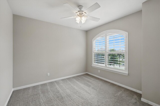 2866 Milsons Point Dr, Trophy Club, TX 76262 - empty room featuring carpet flooring and a ceiling fan