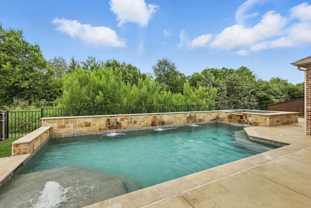 2866 Milsons Point Dr, Trophy Club, TX 76262 - view of swimming pool with a patio area and a pool with connected hot tub
