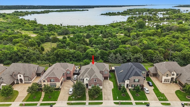 2866 Milsons Point Dr, Trophy Club, TX 76262 - aerial view of residential area with a nearby body of water
