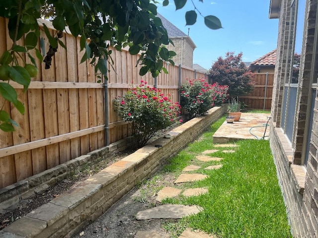 6916 Cannon Falls Dr, Plano, TX 75024 - fenced backyard with a patio