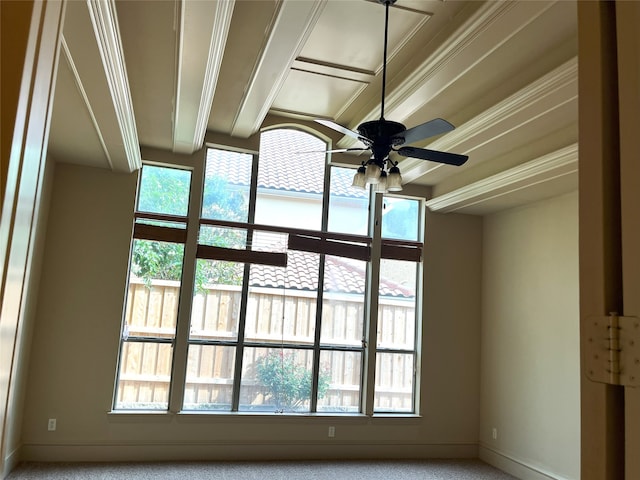 6916 Cannon Falls Dr, Plano, TX 75024 - detailed view of baseboards and a ceiling fan