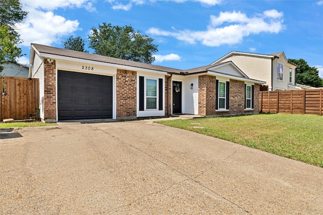 2308 Foxcroft Ln, Arlington, TX 76014 - ranch-style house with an attached garage, concrete driveway, and brick siding