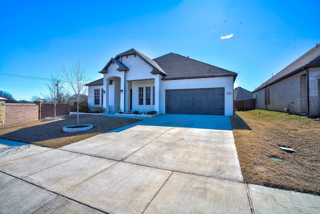 2213 Windy Hill Ln, Waxahachie, TX 75167 - ranch-style home with driveway, a garage, and roof with shingles