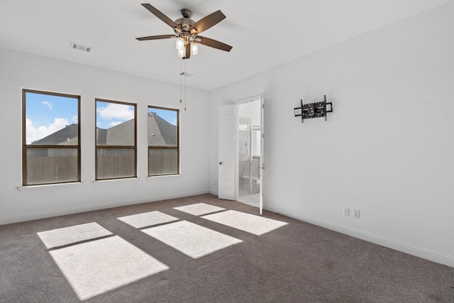 2213 Windy Hill Ln, Waxahachie, TX 75167 - carpeted empty room featuring a ceiling fan and baseboards